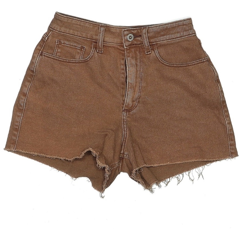 Hollister brown denim shorts